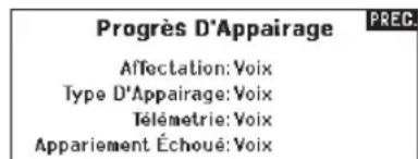 SPEKTRUM NX20 - Progression de l'affection - 3
