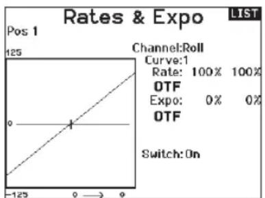 SPEKTRUM NX20 - To adjust the Dual Rate and Exponential: - 1