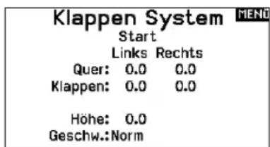 SPEKTRUM NX20 - Klappen System (Funktionsliste) - 1