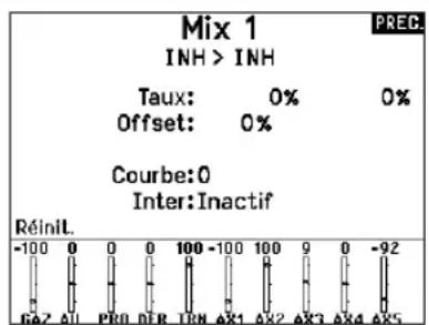 SPEKTRUM NX20 - Curve (Page des courbes) - 1