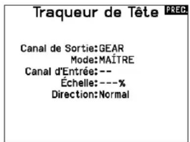 SPEKTRUM NX20 - Pour configurer le suivi de tete en première personne : - 2