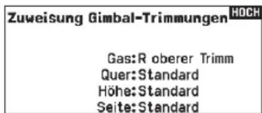 SPEKTRUM NX20 - Trimmposition - 1