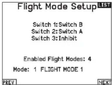 SPEKTRUM NX20 - Flight Mode Setup - 1
