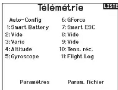 SPEKTRUM NX20 - Configuration automatique de la télémetrie - 1