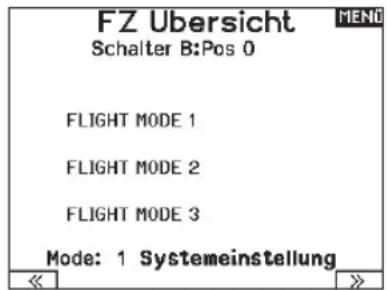 SPEKTRUM NX20 - Flight Mode Setup [Flugmodus-Setup] - 2