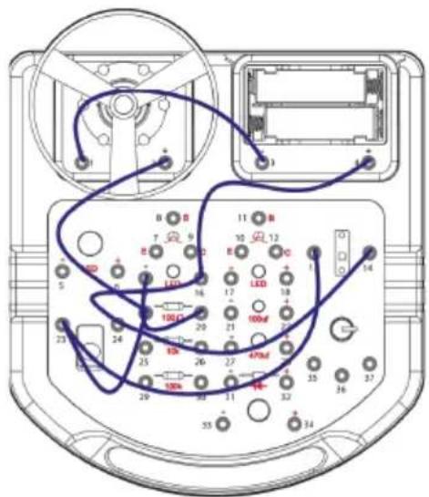 VELLEMAN KNS110 - EXPERIMENTAÇÃO 11 - Circuito LED "NOR Gate" (com ventoinha voadora para mais emoção) - 1