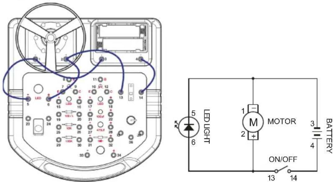 VELLEMAN KNS110 - EXPERIMENT 3 - Rotor (vliegende ventilator) en LED - 1