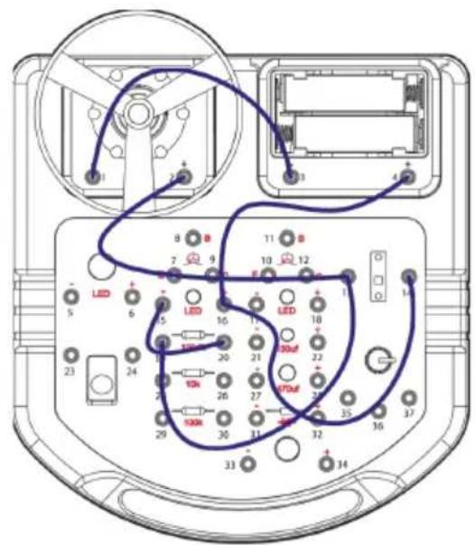 VELLEMAN KNS110 - EXPÉRIMENTATION 8 - Circuit LED "NOT Gate" (avec ventilateur volant pour plus d'excitation) - 1