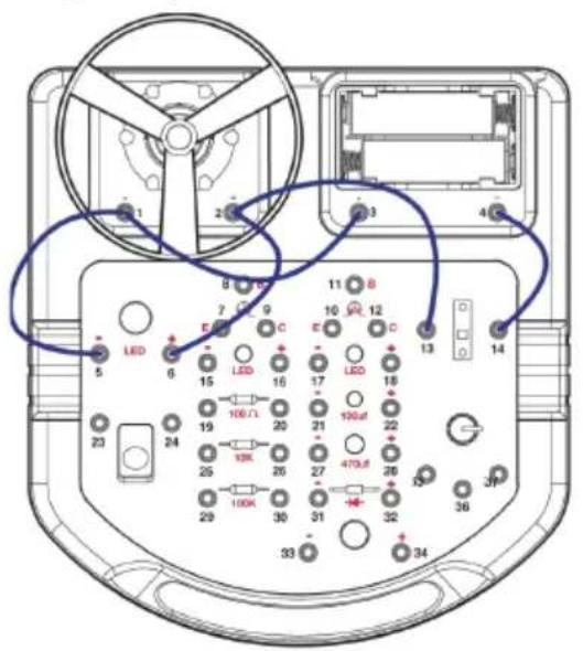 VELLEMAN KNS110 - EXPERIMENTO 3 - Rotor (ventilador volador) y LED - 1