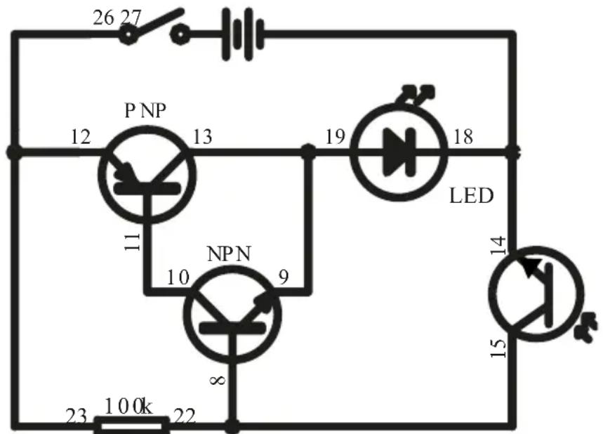 VELLEMAN KNS100 - EXPERIMENTO 7 - Control de la luz LED (tipo oscuro) - 1