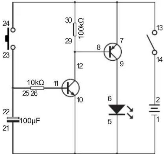VELLEMAN KNS120 - EXPERIMENTAÇÃO 20 - LED de extinção retardada - 1