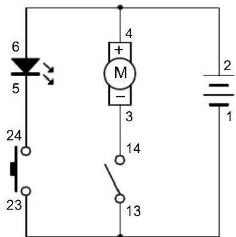 VELLEMAN KNS120 - EXPERIMENT 5 - Blower (zwevende bal) en LED met afzonderlijke schakelaars - 1