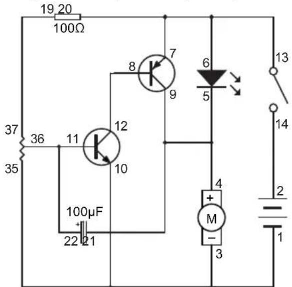 VELLEMAN KNS120 - EXPERIMENT 23 - Alternating LED and blower - 1