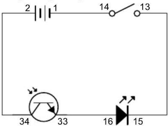 VELLEMAN KNS120 - EXPERIMENT 16 - Een eenvoudige demonstratie van de lichtsensor - 1