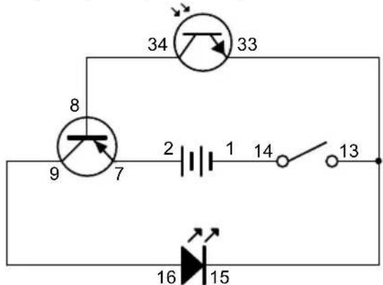 VELLEMAN KNS120 - EXPERIMENTO 17 - Uma demonstração simples de uma função do transístor PNP - 1