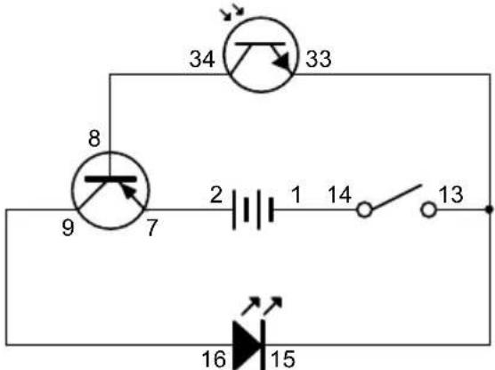 VELLEMAN KNS120 - ESPERIMENTO 17 - Una semplice dimostrazione di una funzione del transistor PNP - 1