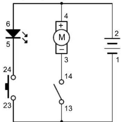 VELLEMAN KNS120 - EXPERIMENT 5 - Gebläse (schwimmende Kugel) und LED mit separaten Schaltern - 1