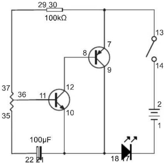 VELLEMAN KNS120 - EXPERIMENT 19 - Delayed lighting up LED - 1