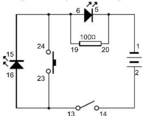 VELLEMAN KNS120 - EXPERIMENT 6 - Basisschakeling van LED's - 1