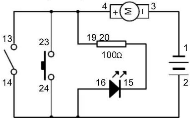 VELLEMAN KNS120 - EXPERIMENT 15 – “NOR Gate” circuit for LED (with floating ball for extra excitement) - 1