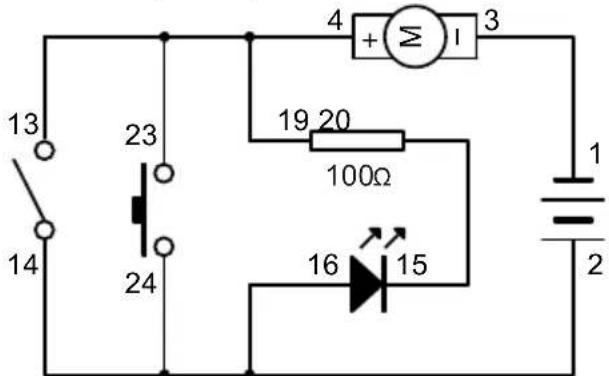 VELLEMAN KNS120 - EXPERIMENT 15 - "NOR Gate"-schakeling voor LED (met zwevende bal voor extra spanning) - 1