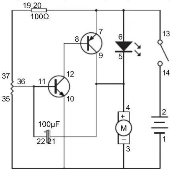VELLEMAN KNS120 - EXPERIMENT 23 - LED und Gebläse im Wechsel - 1