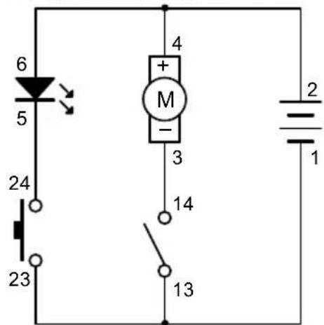 VELLEMAN KNS120 - EXPERIMENT 5 - Blower (Floating ball) and LED with separate switches - 1