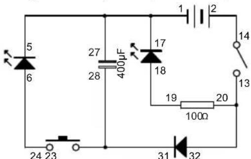 VELLEMAN KNS120 - EXPERIMENT 10 - Diode- en condensatorontlading - 1