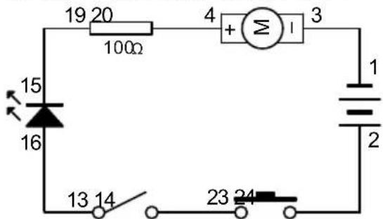 VELLEMAN KNS120 - EXPERIMENTAÇÃO 11 - Circuito "AND Gate" para LED - 1
