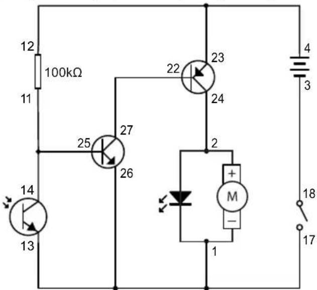VELLEMAN KNS130 - Dunkelheitsaktiviertes, sich drehendes LED-Licht - 1