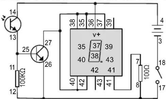 VELLEMAN KNS130 - Control de luces Pantalla LED de siete segmentos - E (Tipo de luz) - 1