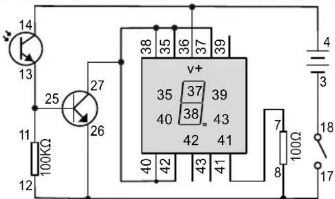 VELLEMAN KNS130 - Lichtregeling zeven-segment LED-display - E (Lichttype) - 1