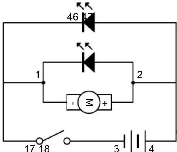 VELLEMAN KNS130 - LED und Spinning-LED mit einem einzigen Schalter - 1