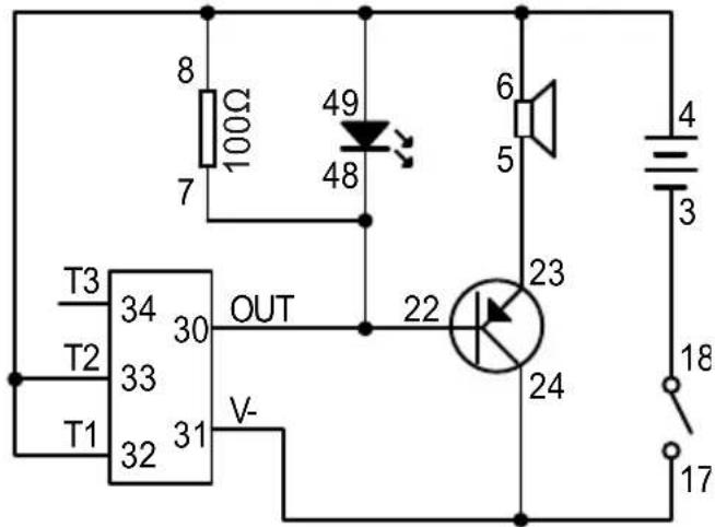 VELLEMAN KNS130 - Aboiement de chien avec LED clignotante - 1