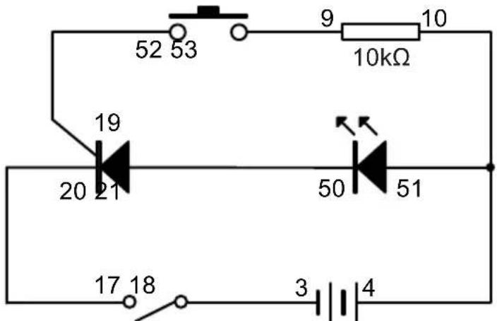 VELLEMAN KNS130 - Demonstration of a simple function of SCR - 1
