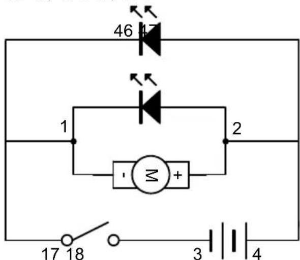 VELLEMAN KNS130 - LED e LED rotante con un unico interruptore - 1