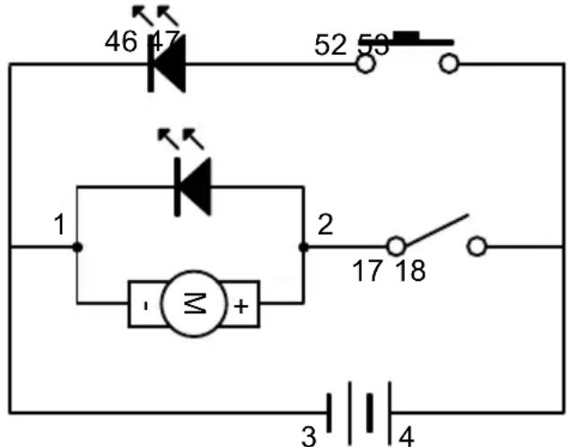 VELLEMAN KNS130 - LED e LED giratorio com interruptores separados - 1
