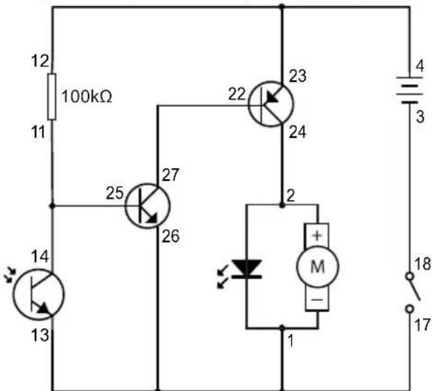 VELLEMAN KNS130 - Obracajace sie swiatlo LED aktywowane ciemnoscia - 1