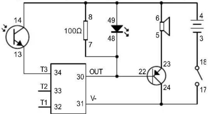 VELLEMAN KNS130 - Control de luz sonido de maullido de gato con LED parpadeante - 1