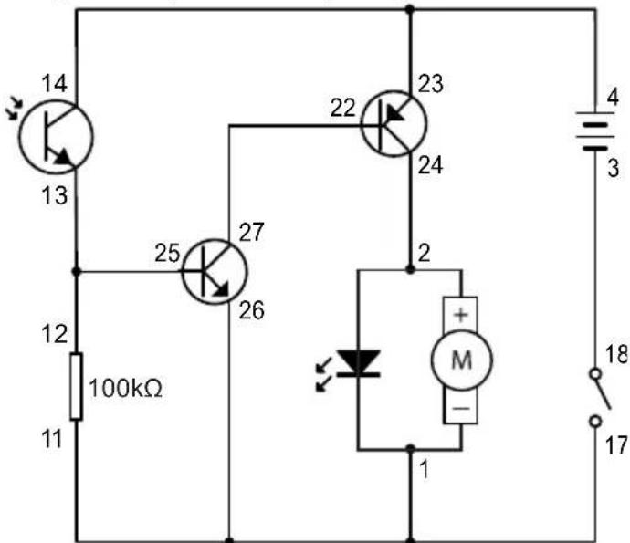 VELLEMAN KNS130 - Obrotowe swiatlo LED do sterowania oswietleniem - 1