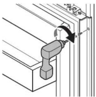 Dacor RAC36AMRHSR - Fixation du panneau sur la porte - 5