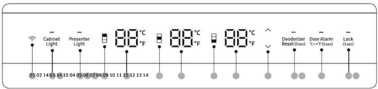 Dacor RAW24AMLHSR - Panel de control - 1