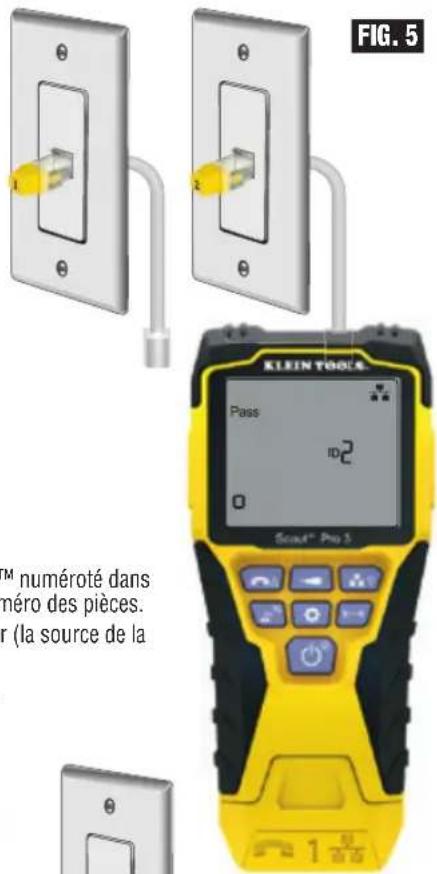 Klein Tools Scout 3 Pro - IDENTIFICATION DE CÂBLES RJ45 INSTALLÉS (FIG. 5) - 1