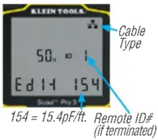 Klein Tools Scout 3 Pro - DISPLAYING/EDITING LENGTH CONSTANT: - 1