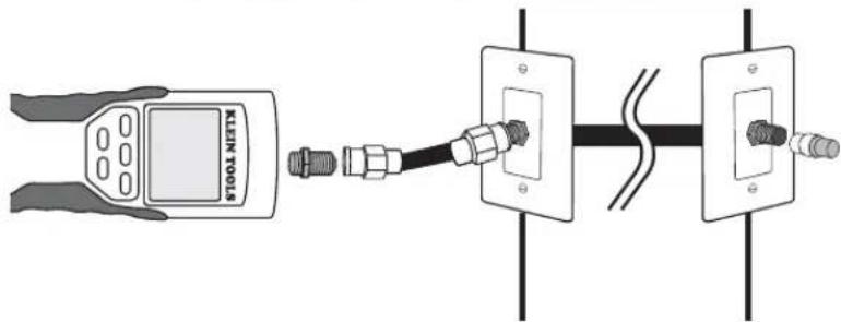 Klein Tools VDV Scout Pro VDV501-814 - TESTING CONTINUITY - INSTALLED COAX CABLE - 1