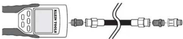 Klein Tools VDV Scout Pro VDV501-814 - TESTING CONTINUITY - TERMINATED COAX CABLE - 1