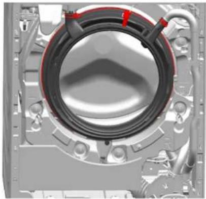 SIEMENS WG56B2ATGB - Retirer le joint de porte - 1