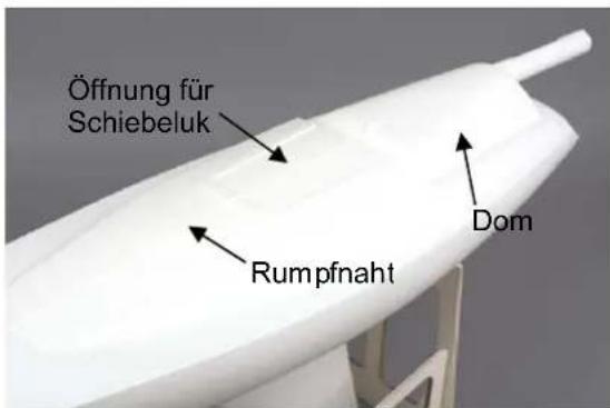 Krick Comtesse - Baustufe 1, Vorarbeiten am Rumpf, Teile 1.1 bis 1.9 - 1
