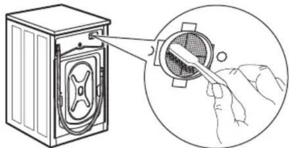 IKEA TVÄTTAD 604.940.65 - Het toevoerfilter en het klepfilter reinigen - 2