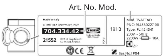IKEA TVÄTTAD 604.940.65 - Lista de comprobación - 3
